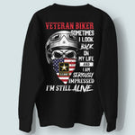 Veteran Biker Custom Shirt Sometimes I Look Back On My Life Personalized Gift