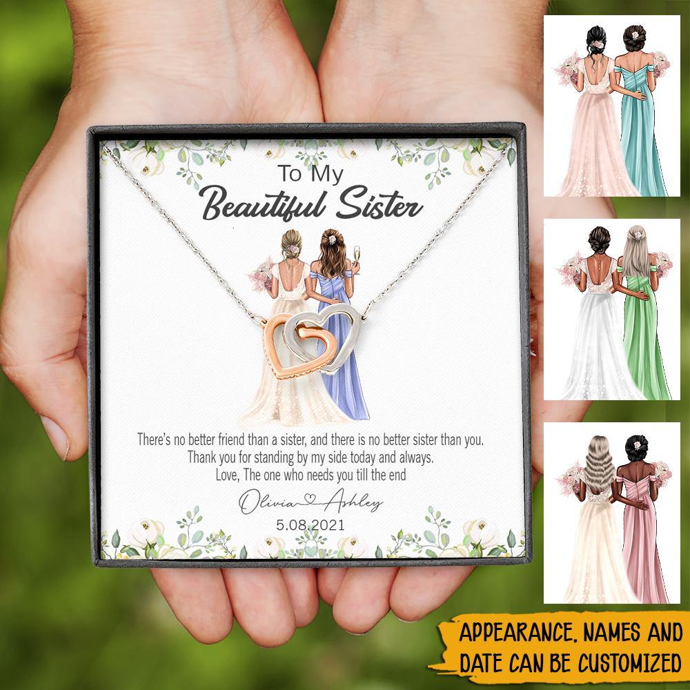 Maid Of Honor Custom Necklace Thank You Personalized Gift For Maid Of Honor - PERSONAL84