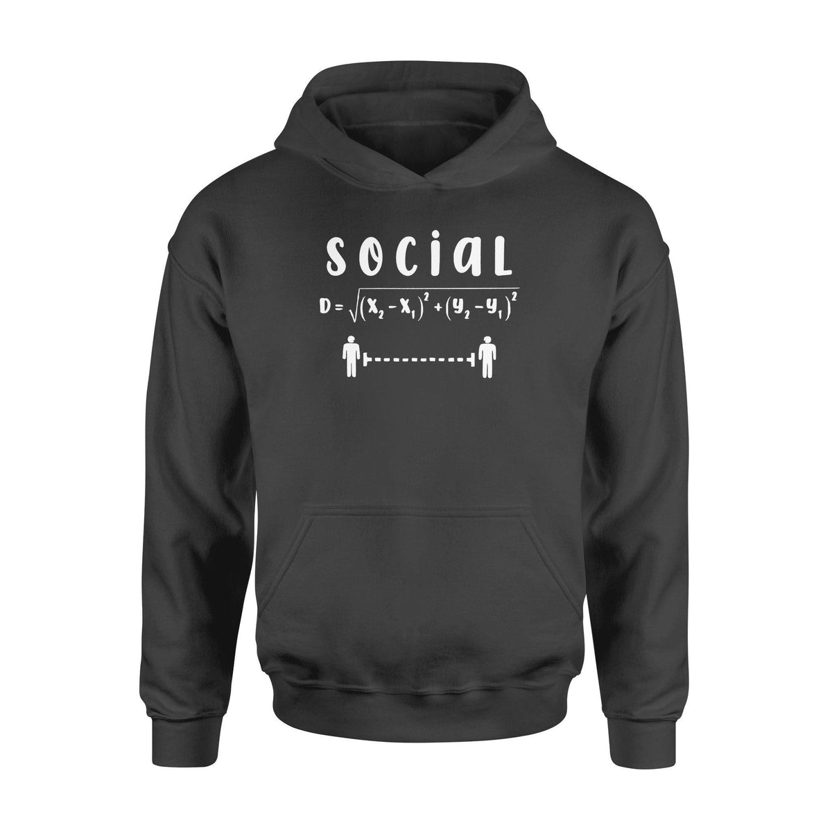 Math Social Distancing Formula - Standard Hoodie - PERSONAL84