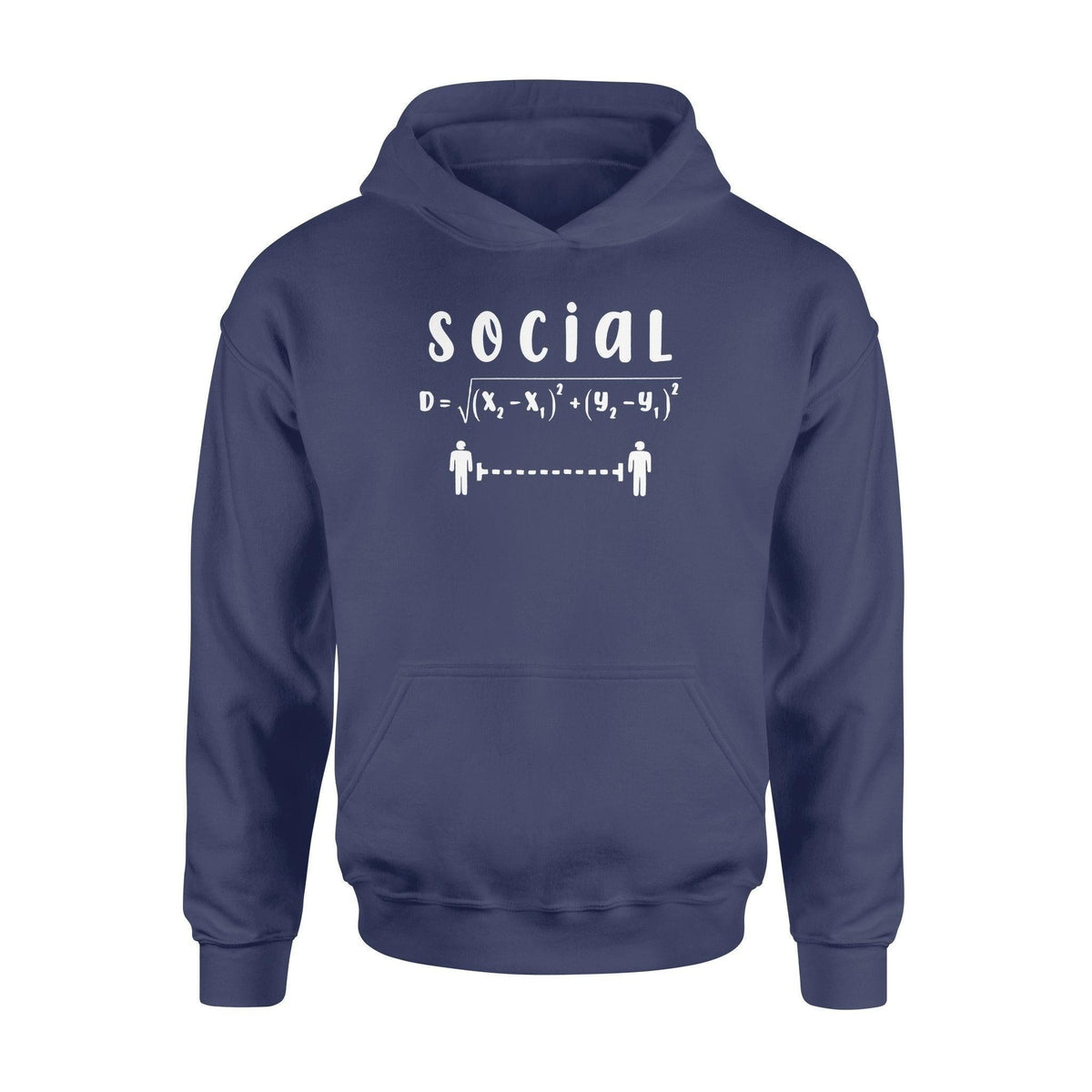 Math Social Distancing Formula - Standard Hoodie - PERSONAL84