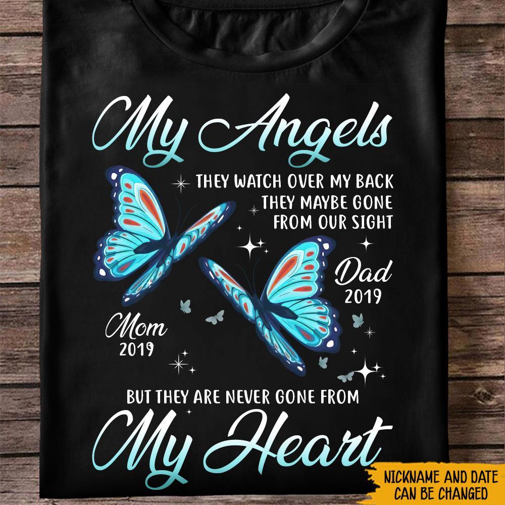 Memorial Custom Shirt Maybe Gone From Our Sight But Never From My Heart Personalized Gift - PERSONAL84