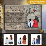 Memorial Family Custom Poster Never Walk Alone My Son Walks With Me Personalized Gift - PERSONAL84