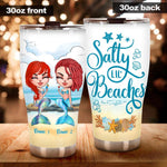 Mermaid Custom Tumbler Salty Lil Beach Personalized Best Friend Gift - PERSONAL84
