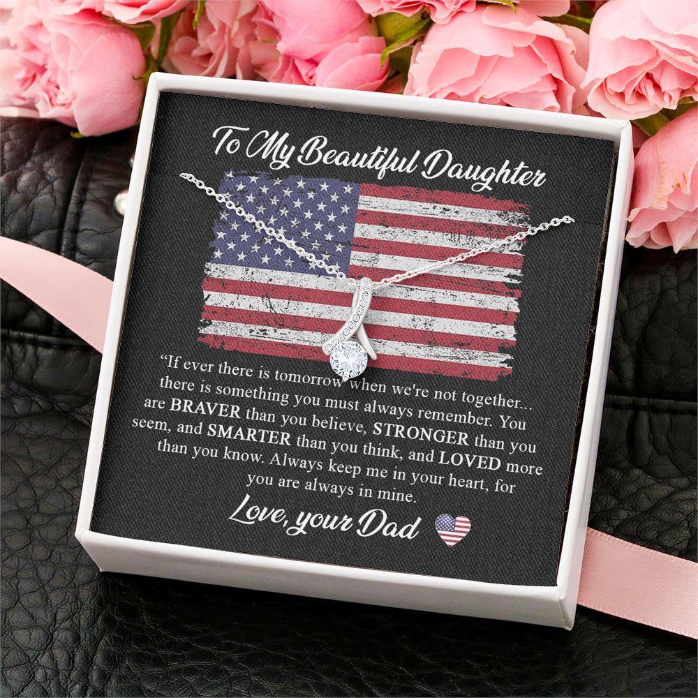 Military Custom Necklace To My Beautiful Daughter Personalized Gift - PERSONAL84