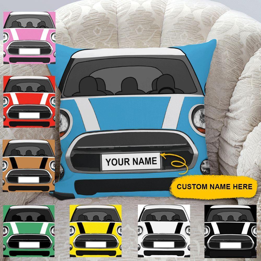 Mini Cooper Custom Pillow Mini Cooper Lovers Personalized Gift - PERSONAL84