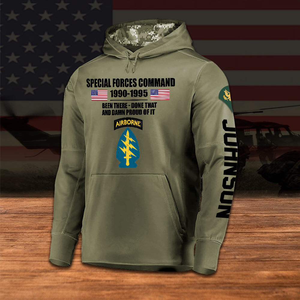 Veteran Custom Hoodie Been There Done That And Damn Proud Of It Personalized Gift