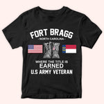 Veteran Custom Shirt Where The Title Is Earned Personalized Gift
