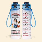 Chicken Lady Custom Tracker Bottle Personalized Gift