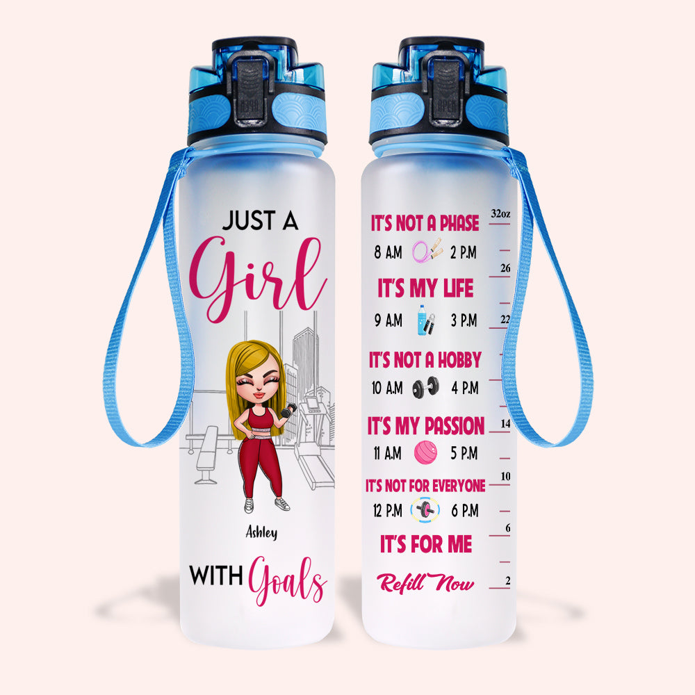 Gym Custom Tracker Bottle It's My Life My Passion Fitness Personalized Gift