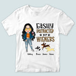 Dachshund Custom Shirt Easily Distracted By Wiener Personalized Gift Dog Lover