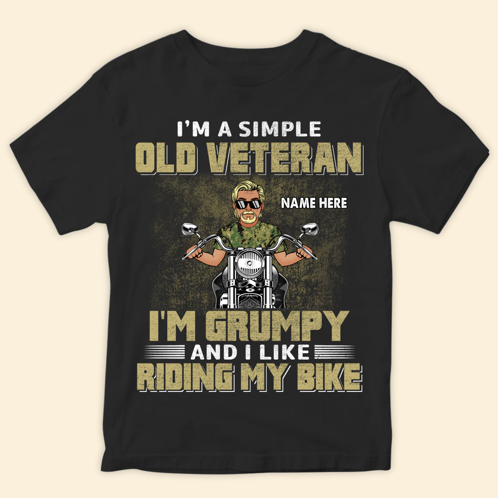 Veteran Custom Shirt I Like Riding My Bike Personalized Gift