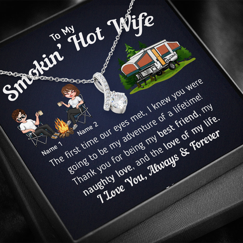 Camping Custom Alluring Beauty Necklace My Adventure Of A Lifetime I Love You Personalized Gift