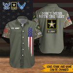 Veteran Custom Men Shirt Don't Mess With The Best Personalized Gift