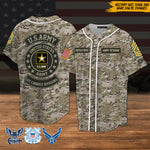 Veteran Custom Baseball Jersey Name and Number Personalized Gift