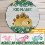 Dinosaur Custom Sign Kid Room Personalized Gift