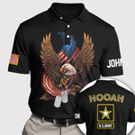 Veteran Custom Polo Shirt Hooah Personalized Gift