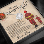 Firefighter Custom Love Knot Necklace You're Capable Of Achieve Anything Personalized Gift