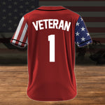 Veteran Custom Baseball Jersey USA Veteran Personalized Gift