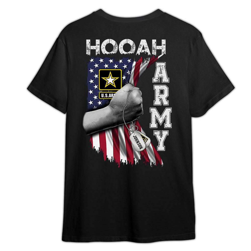 Veteran Custom Shirt Proudly Served Personalized Gift