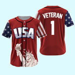 Veteran Custom Baseball Jersey USA Veteran Personalized Gift