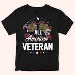 Veteran Custom Shirt All American Veteran Personalized Gift For Fourth of July