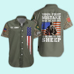 Veteran Custom Men Shirt Your First Mistake Was To Assume I'D Be One Of The Sheep Personalized Gift