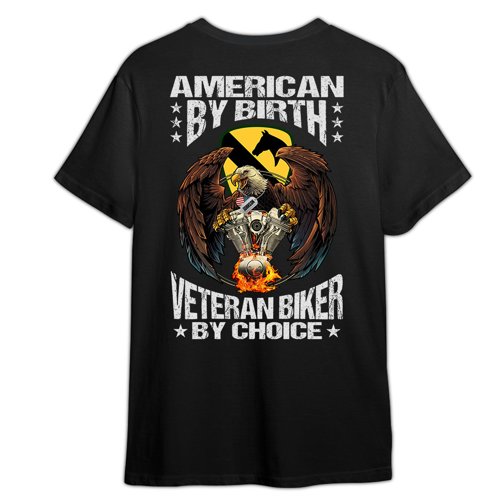 Veteran Custom Shirt American By Birth Veteran Biker By Choice Personalized Gift