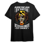 Veteran Custom Shirt American By Birth Veteran Biker By Choice Personalized Gift