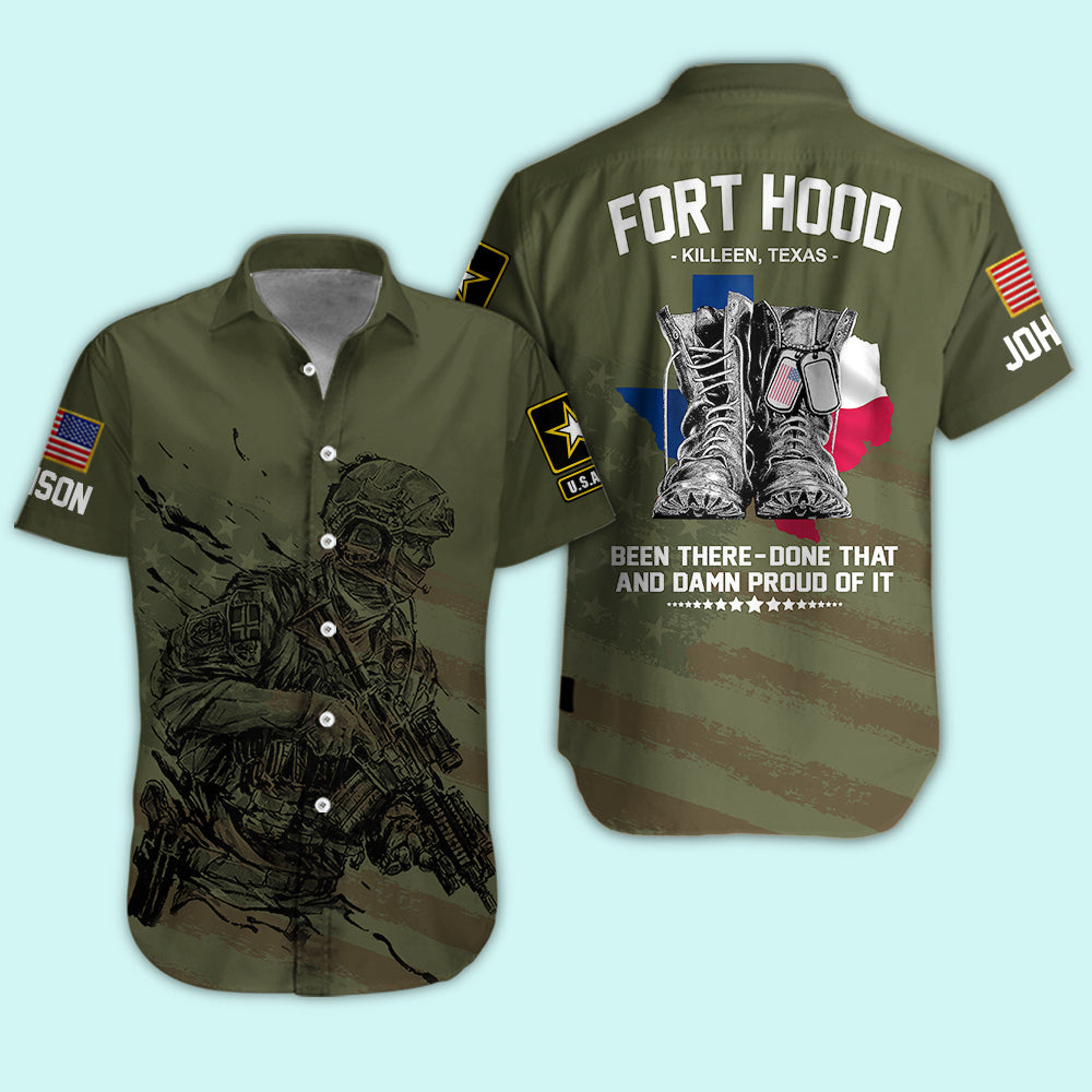 Veteran Custom Men Shirt Been There Done That And Damn Proud Of It Personalized Gift