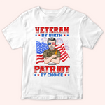 Veteran Custom Shirt Veteran By Birth Patriot By Choice Personalized Gift