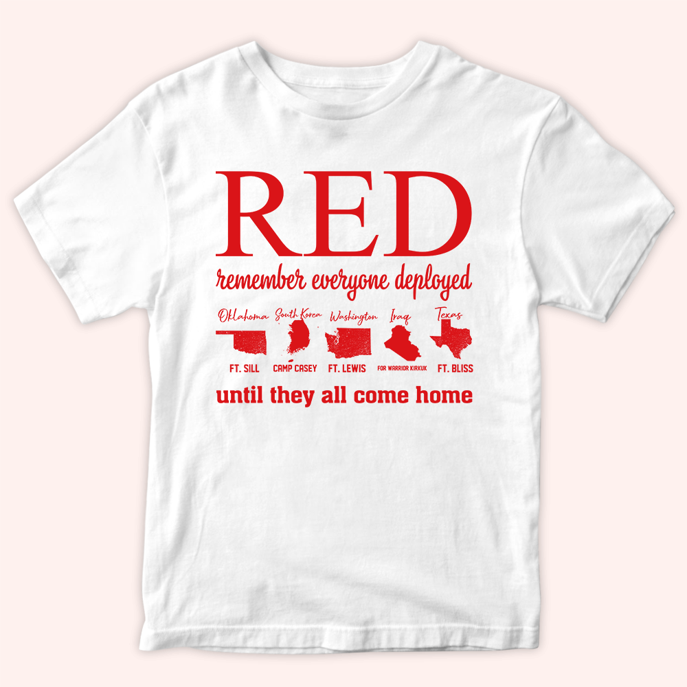 Veteran Custom Shirt Remember Everyone Deployed Personalized Gift