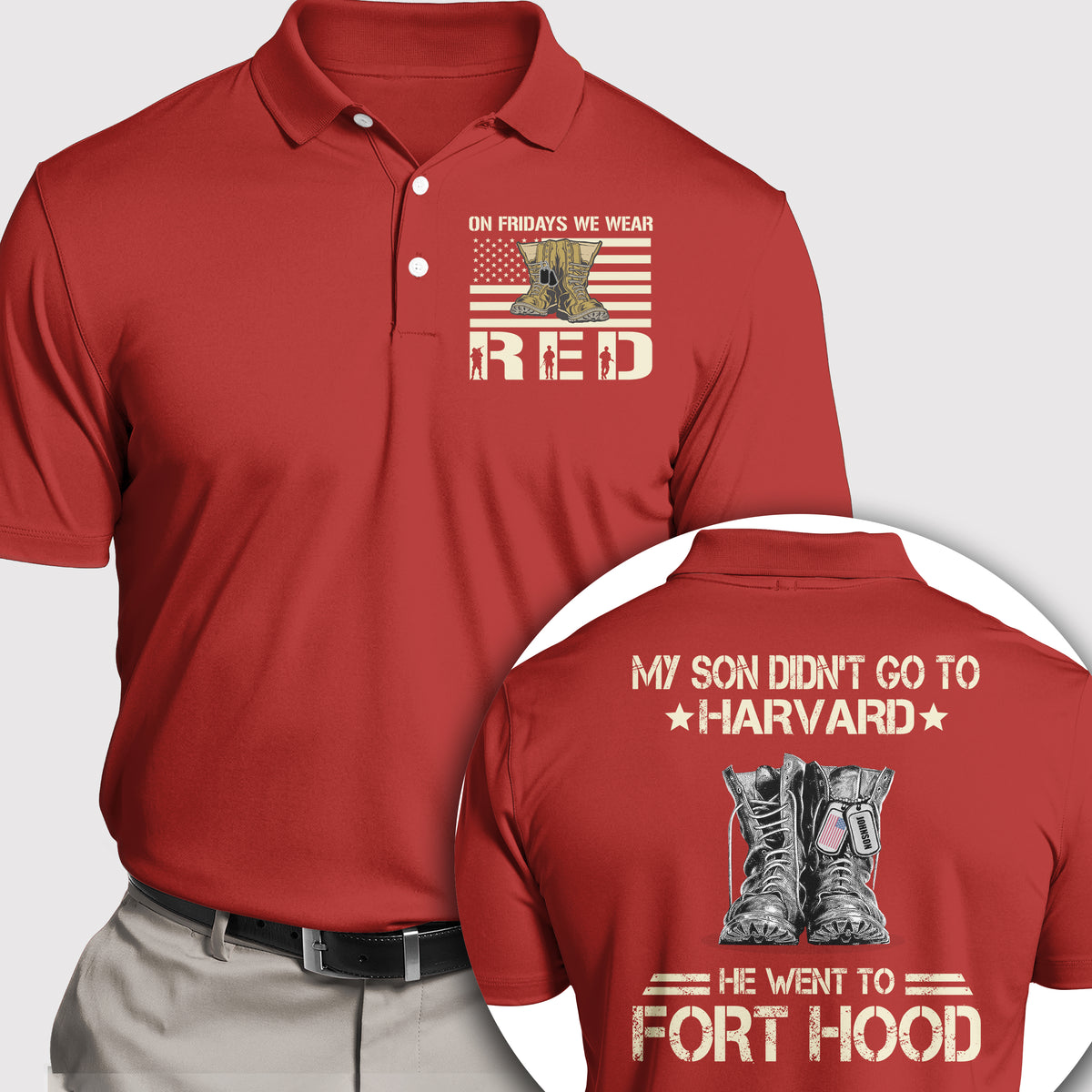 Veteran Custom Shirt We Wear Red On Fridays Personalized Gift