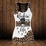 Mother Custom Tanktop And Legging Rockin The Mom Life Leopard Personalized Gift - PERSONAL84