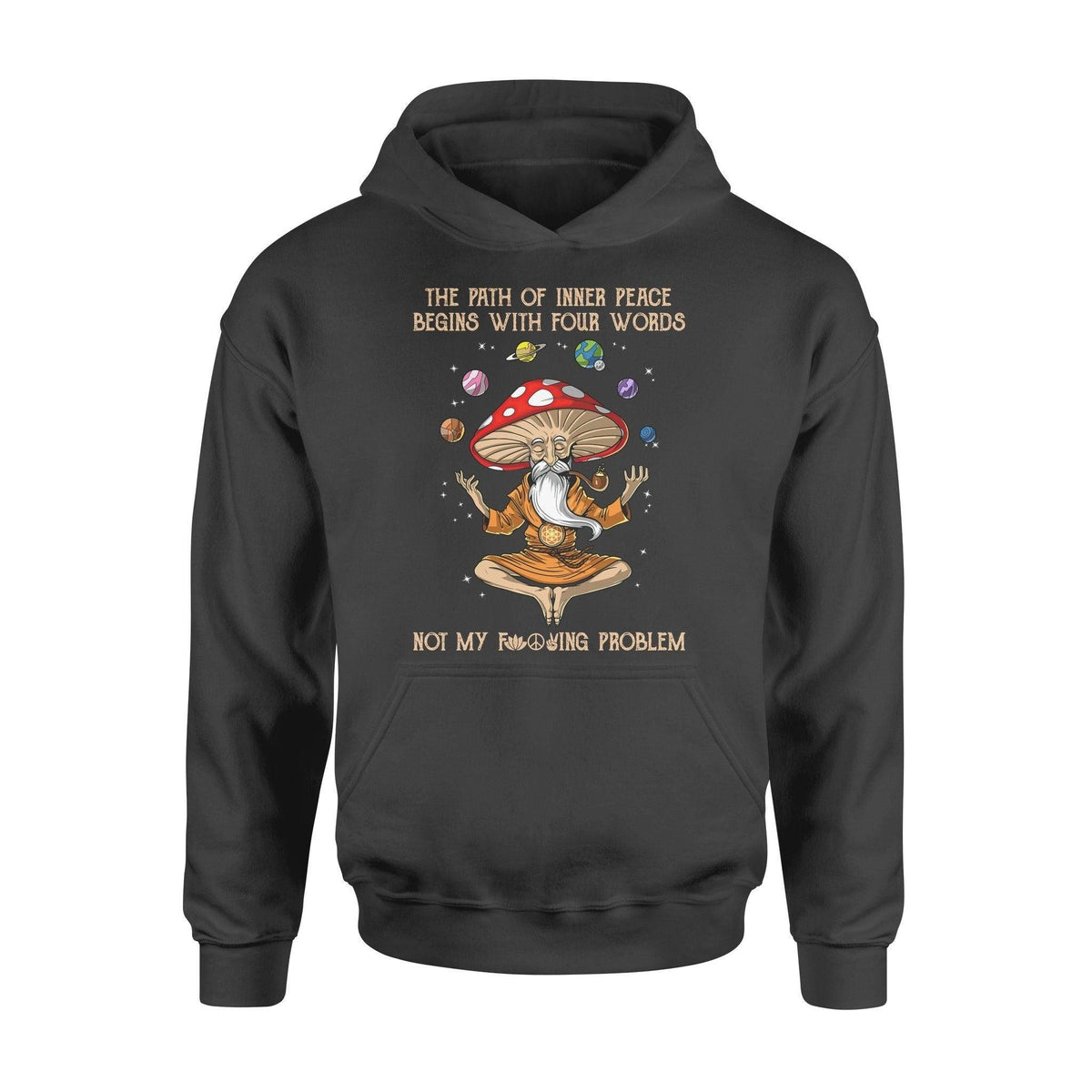 Mushroom, Yoga The Path Of Inner Peace - Standard Hoodie - PERSONAL84
