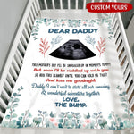 New Dad Gift Custom Blanket Can't Wait To Start All Our Adventures First Father's Day Personalized Gift - PERSONAL84