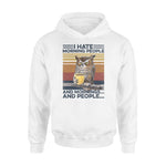 Owl, Coffee I Hate Morning People - Standard Hoodie - PERSONAL84