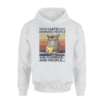 Owl, Coffee I Hate Morning People - Standard Hoodie - PERSONAL84
