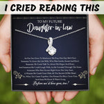Parents In Law Custom Alluring Beauty Necklace We'd Love You Too Daughter In Law Personalized Gift For Bride - PERSONAL84