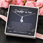 Parents In Law Custom Alluring Beauty Necklace We'd Love You Too Daughter In Law Personalized Gift For Bride - PERSONAL84