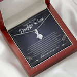 Parents In Law Custom Alluring Beauty Necklace We'd Love You Too Daughter In Law Personalized Gift For Bride - PERSONAL84