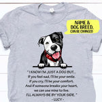 Pit Bull Shirt Personalized Name And Color I'll Always Be By Your Side - PERSONAL84