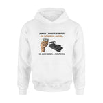 Pontoon, Bourbon Pontoon A Man Cannot Survive On Bourbon Alone - Standard Hoodie - PERSONAL84