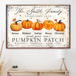 Halloween Custom Poster Pick Your Own Pumkin Patch Personalized Gift