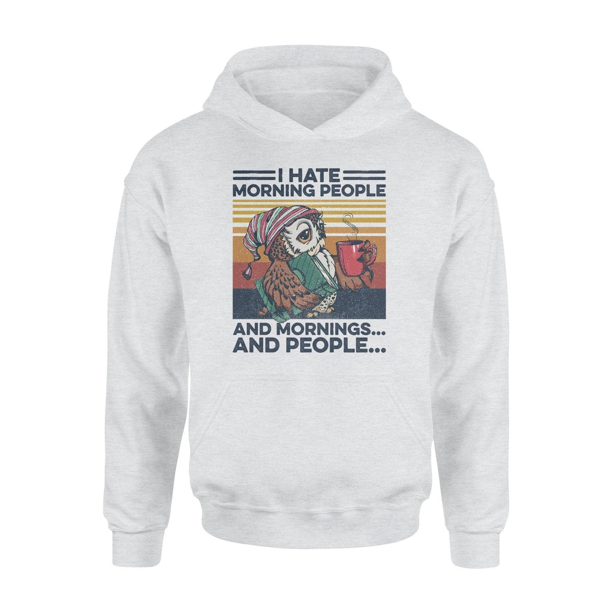 Reading, Coffee I Hate Morning People - Standard Hoodie - PERSONAL84