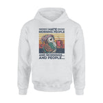 Reading, Coffee I Hate Morning People - Standard Hoodie - PERSONAL84