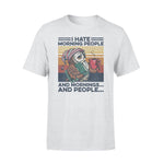 Reading, Coffee I Hate Morning People - Standard T-shirt - PERSONAL84