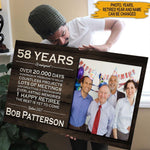 Retirement Gift Custom Canvas Years Of Employment Personalized Gift - PERSONAL84