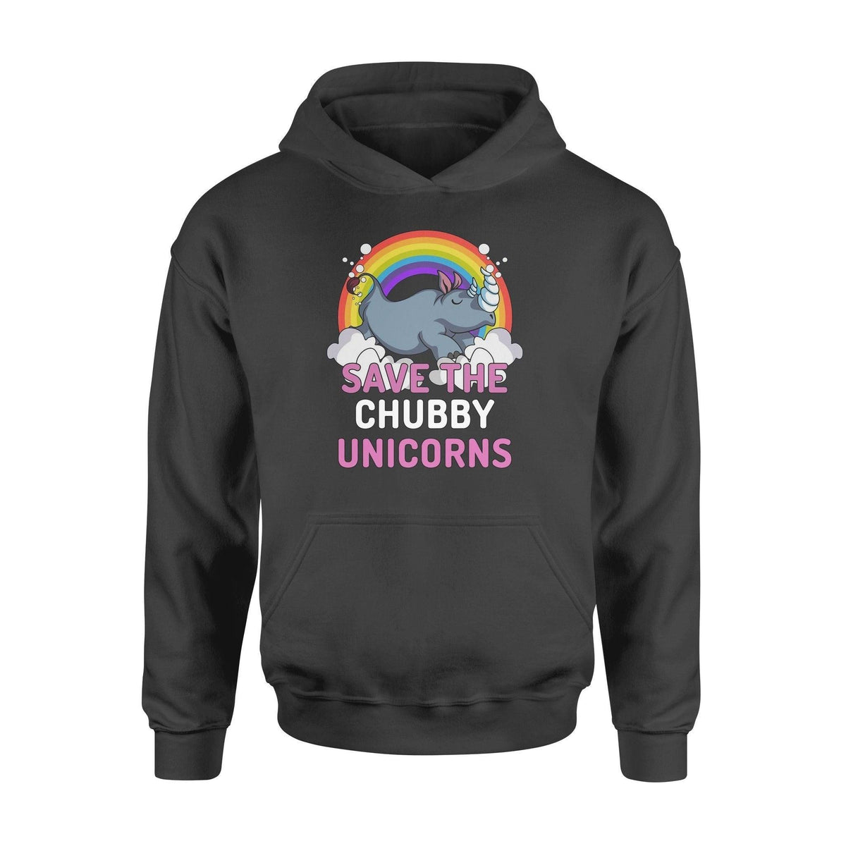 Rhino Save The Chubby Unicorn- Standard Hoodie - PERSONAL84
