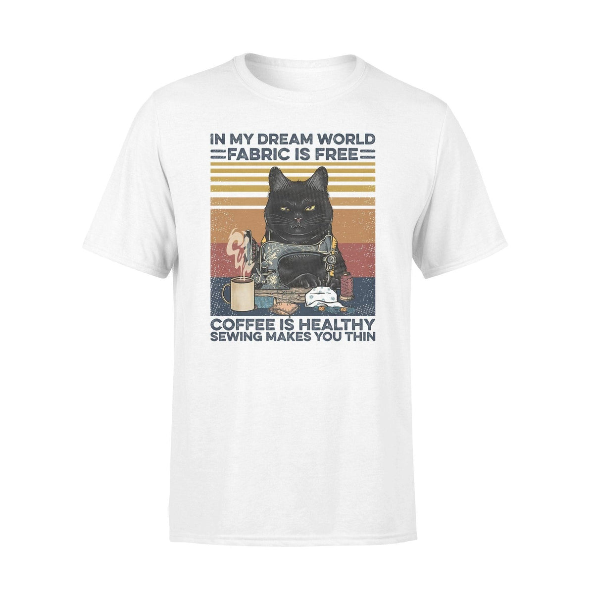 Sew, Coffee In My Dream World Sewing - Standard T-shirt - PERSONAL84