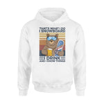 Snowboard Bear Snowboard Drink And Know Things - Standard Hoodie - PERSONAL84